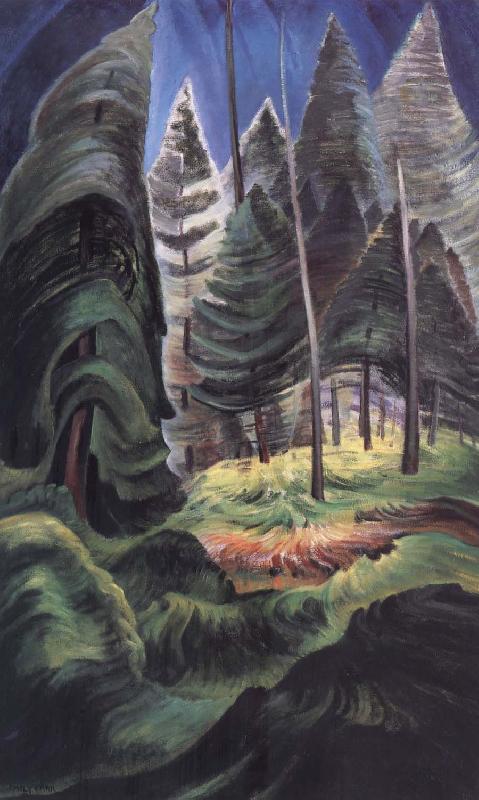 Emily Carr A Rushing Sea of Undergrowth oil painting image